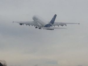 A380 take off rear view